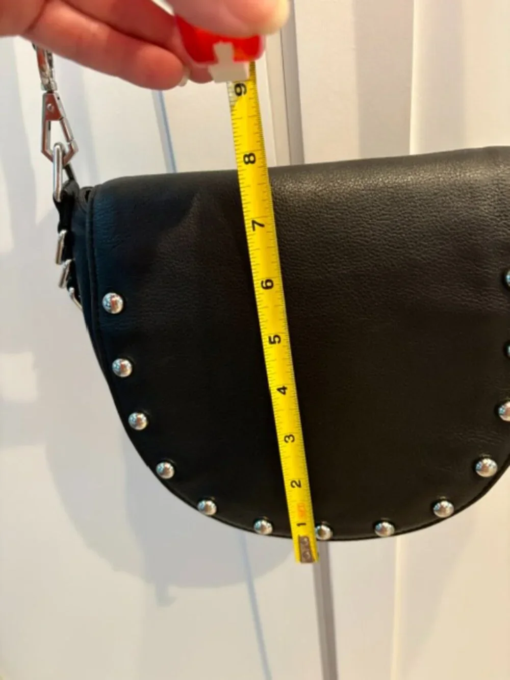 REBECCA MINKOFF Pebbled leather studs biker bag - Picture 9 of 9